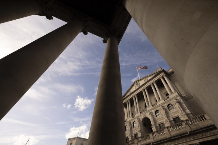 The Bank of England in the City of London.Photographer: Jason Alden/Bloomberg